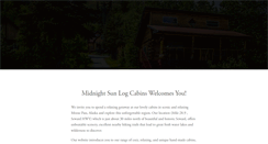 Desktop Screenshot of midnightsunlogcabins.com