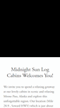 Mobile Screenshot of midnightsunlogcabins.com